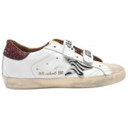 Hvid Zebra Stjerne Bordeaux Sneakers