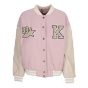 Retro Patch Star Logo College Jacket