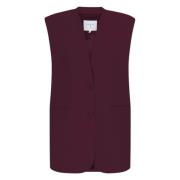 Clio Bordeaux Gilets Stilfuld Vest