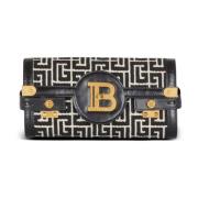 B-Buzz 23 jacquard og læder Clutch taske