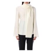 Silke Foulard Top Creme AW24