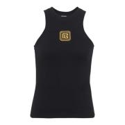 Tanktop med Retro PB-broderi