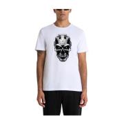 Cyberpunk Skull Print T-shirt