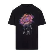 Sort Orchid Anemone Print T-shirt