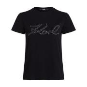 Sort Logo Rhinestone T-shirt