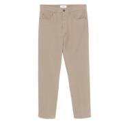 Beige Bomuld Blandings Denim Jeans