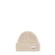 Ribstrikket Beanie Hat