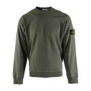 Grøn Bomuld Herre Sweater