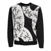 Sort Jumper med Boa Stil