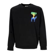 Let Crewneck Sweatshirt Sort Fransk Terry