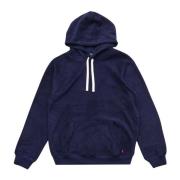 Hættetrøje Fleece Logo Navy Blå