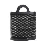 Sort Mini Bucket Taske