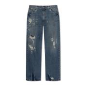 Jeans med vintageeffekt