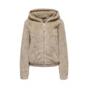 Sherpa Jakke i Humus Beige