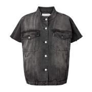 Sort Denim Vest Mir Veste