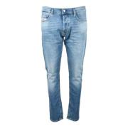 Klassiske Denim Jeans med Elastanblanding