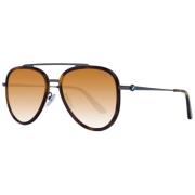 Brun Aviator Solbriller Gradient Linse