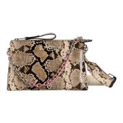 Beige Skuldertaske Chic Stil