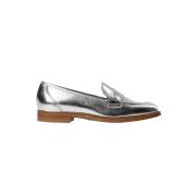 Klassisk Metallic Loafer Sølv