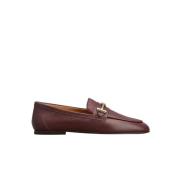 Bordeaux læder loafers