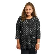 Polkaprikket A-Formet Bluse