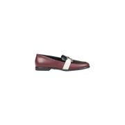 Bordeaux Læder Pointed Toe Sko