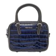 Croc Small Shoulder Bag in CONAVY