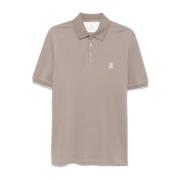 Ribbed manchetter polo krave t-shirts og polos