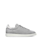 Lys Grå Nubuck Læder Sneakers