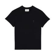 Hjerte Regular Fit T-shirt Sort