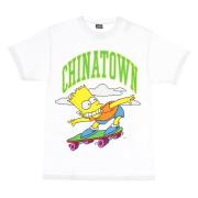 Simpsons hvid Tee med Cowabunga Print