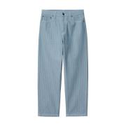 Herringbone Denim Bukser med Kontrastsøm