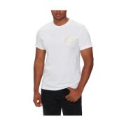 Hvid T-shirt med Versace Jeans Logo