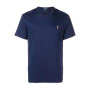 Broderet Slim Fit Bomuld T-shirt