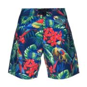 Papegøje Print Badeshorts