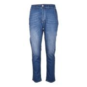 Grå Bomuld Elastan Jeans