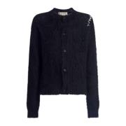 Blød Mohair Strik Cardigan