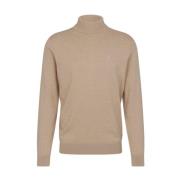 Beige Bomuld Cashmere Sweater