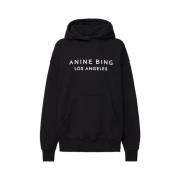 Sort Bomuld Alto Hoodie Sweater