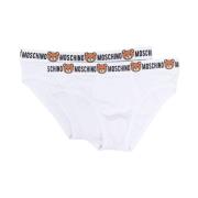 Hvid Teddybjørn Logo Taljebånd Briefs