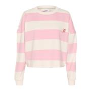 Pink Nectar Sweatshirt med Broderet Detalje