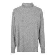 Kashmir Turtleneck Sweater med Sideslidser