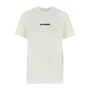 Klassisk Hvid Bomulds T-Shirt