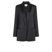 Elegant Satin Blazer med Moderne Flair