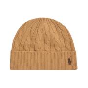 Beige Kabelstrik Hue Hat