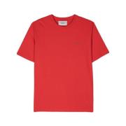 Rød Logo Print Crew Neck T-shirt