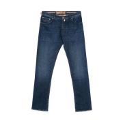 Indigo Blue Klassiske Fem Lomme Jeans