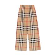 Vintage Check Wide Leg Bukser