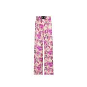 Silke Rose-Print Track Pants