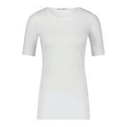 Bomuld T-shirt Rund hals Slim fit